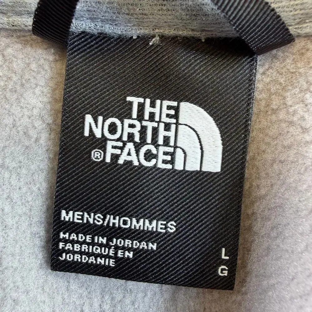 The North Face Men's Large Gray Canyonlands Half Zip Pullover Fleece Hiking Top